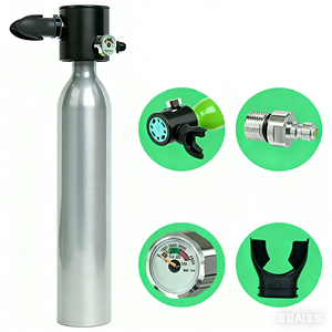 Tanque de Buceo Mini de Alta Presión de 0.5L, 300 bar, Dispositivo de Respiración de <span class=keywords><strong>Aire</strong></span>, Cilindro de Gas para Deportes Subacuáticos - Product Image 3