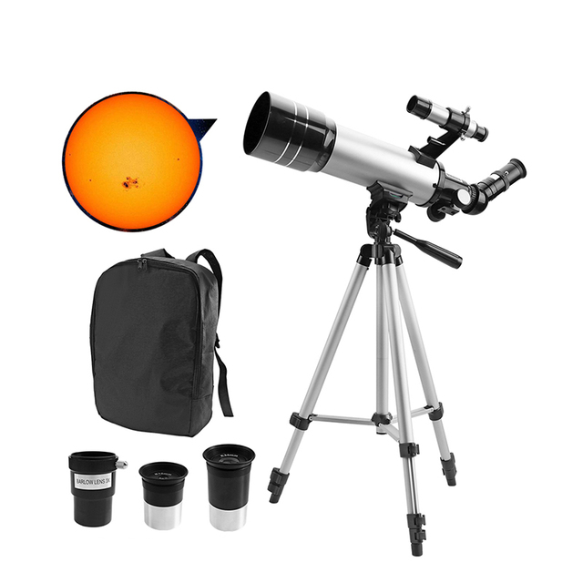 70400 Telescope for Adults Kids Astronomy Beginners Astronomical Refractor Professional Telescope with Tripod