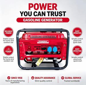 Générateur d'essence X-Men Series 2KW / 50/60Hz / Démarrage électrique + manuel / Portable / Alimentation de secours pour la maison et le camping - Product Image 1