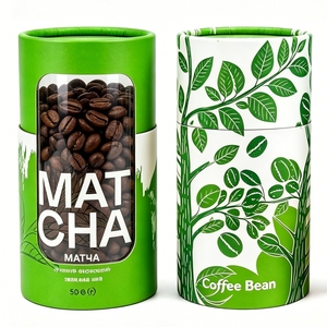 Tubos de Cartón Kraft Blancos con Logotipo Personalizado, Envases de Papel de Grado Alimenticio para Granos de Café, Latas con Tapa de Plástico para Té y Manualidades - Product Image 6
