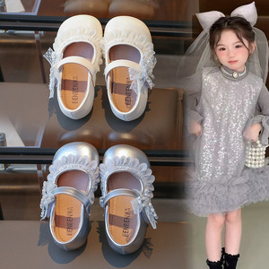 Girls Bow Princess <strong>Shoes</strong> Cute Fashion Lace Trim Bow Spring Summer <strong>Shoes</strong> for <strong>Little</strong> Girls - Product Image 1