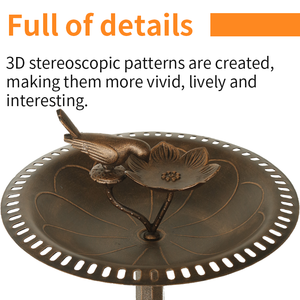 2024 Style chaud en gros personnalisation extérieur métal aluminium en gros personnalisation <span class=keywords><strong>baignoire</strong></span> d'oiseau pour la décoration de jardin - Product Image 4