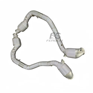 Échappement professionnel Decat pour Mercedes-AMG G63 W464 G500 4.0T V8 2019+ à haut débit, modification automobile, logo personnalisé - Product Image 5