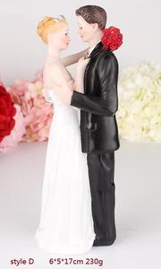Figuras de amantes personalizadas, artesanías de resina, adornos superiores para Pastel de Bodas, regalo