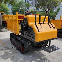 Mini-dumper sur chenilles autoporteur de 1,5 tonne pour le transport en construction, en agriculture et en entrepôt
