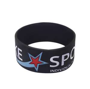 Kaufen Sie benutzer definierte Silikon-Armbänder mit geprägtem Qr-Code-Logo - Product Image 6