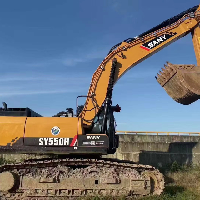 High Quality Sany 550 Excavator 2023 Model Used Isuzu Engine Kawasaki Pump/Gearbox 55 Ton Operating Weight 2.8m³ 1.5m³ Bucket