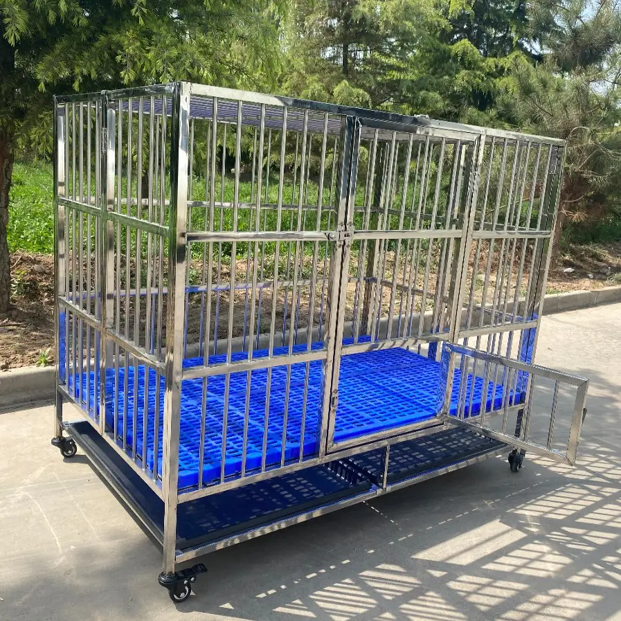 Strong Stainless Steel Dog Kennel Cage Wholesale ( Fast Delivery)