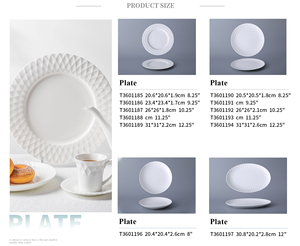 Service de vaisselle en porcelaine blanche chinoise, vaisselle en porcelaine fine, service de vaisselle à fruits, vaisselle vintage blanche, service de plats <span class=keywords><strong>Pito</strong></span> - Product Image 3
