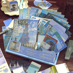 Simno Journaling fornisce estetiche Scrapbook Paper A6 Grid <span class=keywords><strong>Notebook</strong></span> Scrapbook Kit regalo artigianale fai da te - Product Image 4