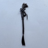 Extensions de queue de cheval synthétiques longues et lisses en fibre haute température Coolhair, avec élastique portable pour tresses de boxe – Vente en gros