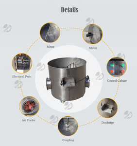 Máquina Enfriadora Multifuncional Personalizada de Tipo Redondo para Semillas de Maní y Sésamo, Máquina Enfriadora de Granos de Café y Frutos Secos Tostados - Product Image 3