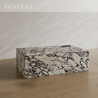 Tostone – Socle de table en marbre blanc Calacatta Viola poli, prix abordable, personnalisé pour la décoration de maisons et villas