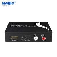 Convertisseur de décodeur HDMI 4k 30hz Extracteur audio HDMI avec SPDIF optique et RCA L/R