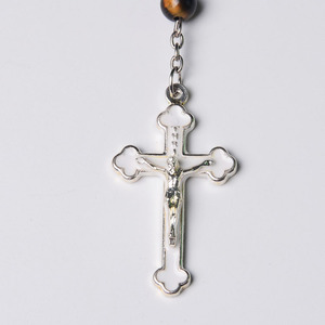Chinese High Quality Tiger Eye Gemstone Bead Necklace Shell Beads Rosary Manufacturer Wholesale - Product Image 3