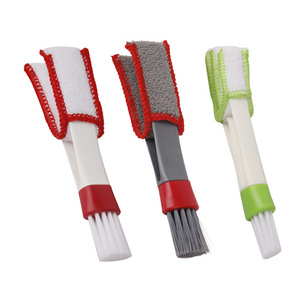 Double-headed <b>Car</b> <b>Interior</b> Cleaning Brush Soft Bristle For Air Vent Dust Removal - Product Image 5