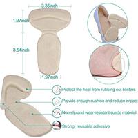 Coussinets de talon en mousse autocollants antidérapants pour chaussures amples – Inserts confortables et souples