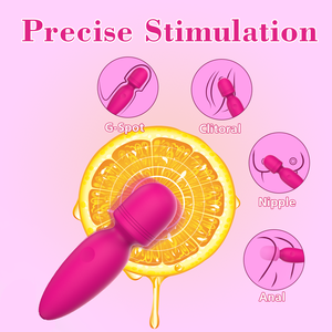 YLove, Mini masajeador de varita para mujer, lindo producto de silicona y ABS para adultos con 10 funciones vibratorias, Mini vibrador AV suave, juguete sexual - Product Image 2