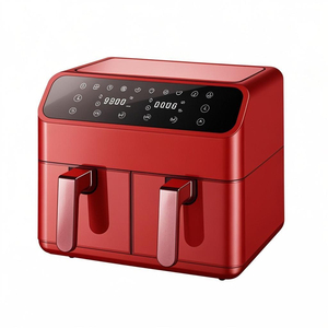 Friteuse à air électrique double panier en plastique antiadhésive sans huile 8L avec contrôle numérique pour une utilisation en extérieur et à domicile - Product Image 4