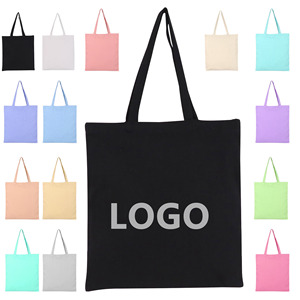 Sac fourre-tout en toile vierge bio personnalisé avec logo imprimé, sac de shopping en toile par sublimation, sac fourre-tout en coton noir naturel – Grande Vente - Product Image 1