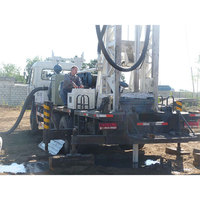Machines de forage de puits d'eau profonds montées sur camion hydraulique diesel de 600 m