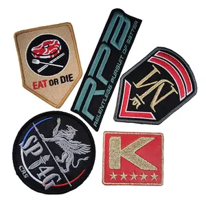 Garment Accessories Custom Twill Leather Canvas Fabrics Embroidery Logo Patch