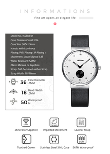mano mujer negro correa de <span class=keywords><strong>reloj</strong></span> cepillo de plata de las mujeres relojes de cuarzo con manos luminosas - Product Image 2