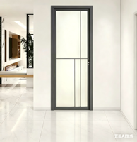 Styles personnalisables disponibles, portes de toilettes chinoises en aluminium imperméables pour l'intérieur, avec double vitrage givré trempé