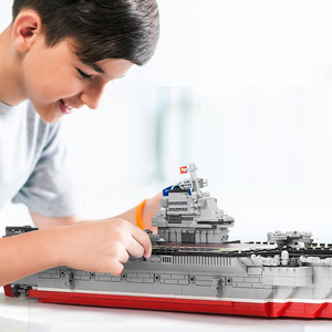 Modèle de <span class=keywords><strong>porte</strong></span>-avions AJB Modern Buildings Theme, jouet de <span class=keywords><strong>construction</strong></span> éducatif assemblé, blocs de <span class=keywords><strong>construction</strong></span> en plastique ABS - Product Image 6