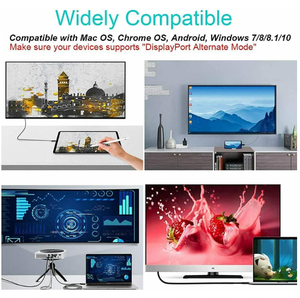 USB C zu <span class=keywords><strong>VGA</strong></span> Kabel P60Hz Vergoldetes Typ C zu <span class=keywords><strong>VGA</strong></span> Adapter kabel Kompatibel mit Laptop Tablet HDTV Monitor Projektor - Product Image 4