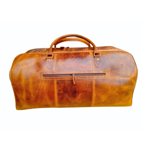 Sac de voyage léger de luxe en cuir véritable à 100 % avec multiples poches et fermetures sécurisées pour une organisation intelligente - Product Image 6