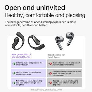 2025 tốt nhất mở tai earbuds LCD hiển thị enc cuộc gọi hoạt động tiếng ồn hủy bỏ tai nghe Tai nghe thể thao ows ai dịch Earbuds - Product Image 3