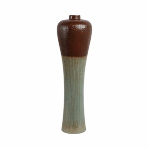 Vaso da terra in ceramica, design moderno a cono, di grandi dimensioni, per l'arredamento del soggiorno - Product Image 1