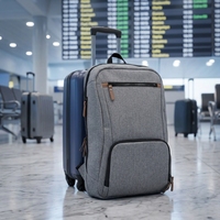 Sac à dos d'affaires et étudiant tendance avec logo personnalisé, antivol, résistant à l'eau, bretelles arquées et compartiment zippé pour ordinateur portable