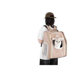 Köpekler için moda çizgili kedi sırt çantası taşınabilir Oxford malzeme çanta cep kale uzay kapsül tarzı şık evcil hayvan taşıyıcı - Product Image 1