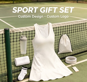 Vêtements de sport pour femmes personnalisés, respirants et à séchage rapide, avec logo sur le devant, design premium, sublimation, robe de tennis cintrée - Product Image 1
