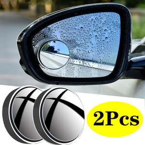 360 Rotary Push <strong>Car</strong> Rear View Small Round Mirror Large Vision Reverse Assist Blind Spot Mirror <strong>Car</strong> <strong>Accessories</strong> for <strong>Car</strong> Mirror - Product Image 1