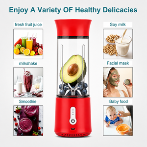 Práctica Licuadora Portátil Recargable por USB para el Hogar, Vaso Mezclador Eléctrico Pequeño para Jugos y Smoothies Caseros - Product Image 4