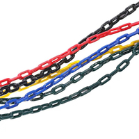 Chaîne en plastique de sécurité de connecteurs standard colorés de délinéateur pour les maillons de chaîne en plastique de cônes de la circulation pour le contrôle des foules