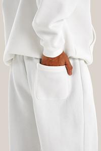 กางเกงวอร์มทรงตรงขากว้างแบบเปิดข้าง สไตล์ดิสเทรส ผ้าหนา 345 แกรม คุณภาพสูง สำหรับผู้ชาย สามารถสกรีนโลโก้เองได้ - Product Image 3