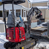Nouvelle mini-excavatrice à chenilles économique avec moteur, pompe hydraulique haute performance et engrenages, taille la plus compacte