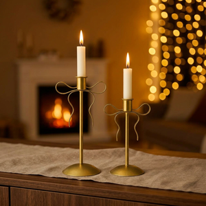 Candelabro de Latón de Diseño para Velas de Té, Velas de Pilar, Decoración para Cumpleaños, Pascua, Navidad, Centro de Mesa para Eventos en el Hogar - Product Image 4