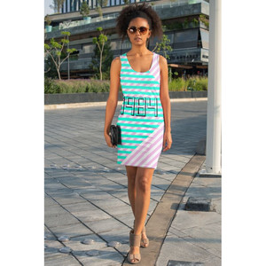 Vestido Retro 84 Sublimado con Corte y Costura - Product Image 1