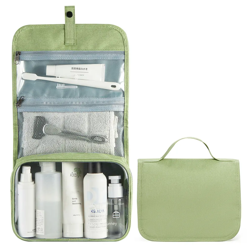 กระเป๋าเครื่องแป้งแบบแขวนสำหรับผู้ชายและผู้หญิงกระเป๋าเก็บอุปกรณ์ในห้องน้ำแบบพกพาสำหรับเดินทาง