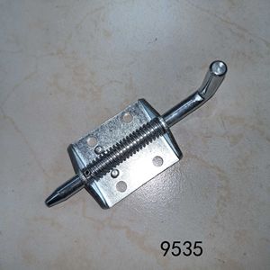 Loquet à ressort 9535 C-C pour porte en fer, loquet de traction robuste, plaqué zinc bleu, design industriel - Product Image 4