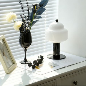 Cream Mushroom Table Lamp Touch Control Rechargeable LED Night Light Bedroom Desk Lamp Ambient Lighting 220V Battery Powered - Product Image 2