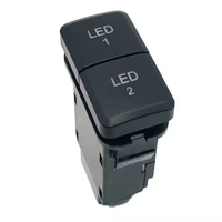 Interrupteur à double bouton poussoir DC12V avec LED bleue et verte pour Toyota Hilux Prado LC120 HIACE