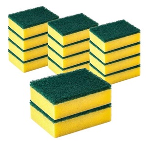 Éponge de nettoyage de la cuisine, 1 pièce, gommage, vaisselle, robuste, tout usage - Product Image 1