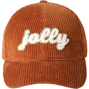 Casquette de baseball en velours côtelé 100% coton à 5 panneaux avec motif à pois brodé en 3D pour hommes et femmes - Product Image 6