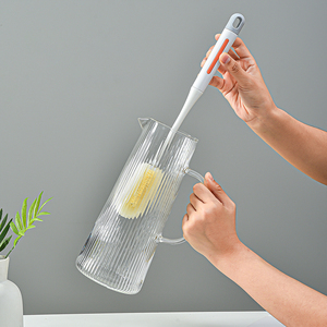 Yishua Lange Steel Fles Scrub Reinigingsborstels Multifunctionele Sponskop - Product Image 4